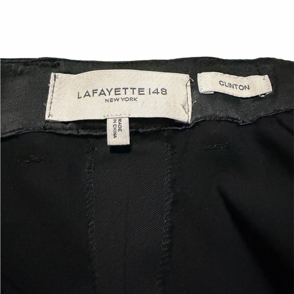 Lafayette 148 Clinton Black Ankle Pants Size 20W Light Wool Straight Leg - Picture 11 of 15